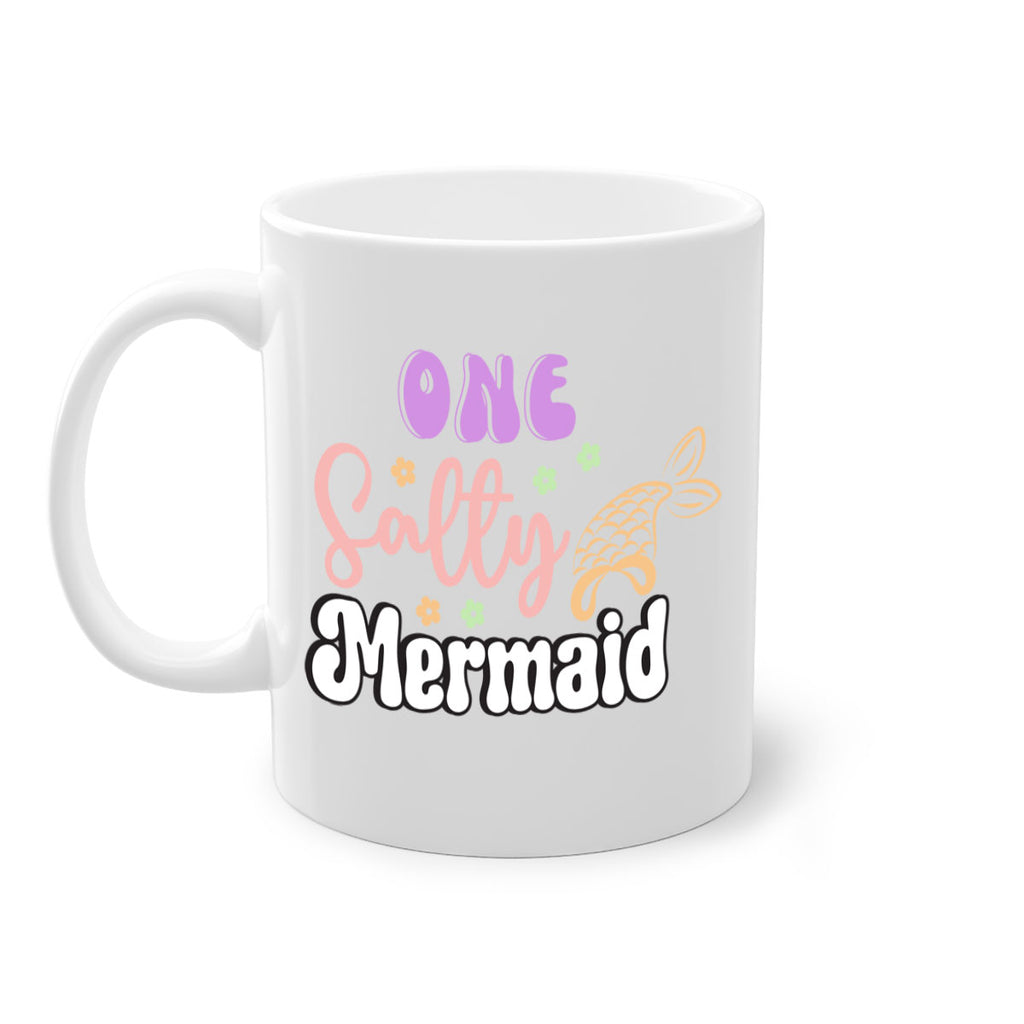 One Salty Mermaid 529#- mermaid-Mug / Coffee Cup
