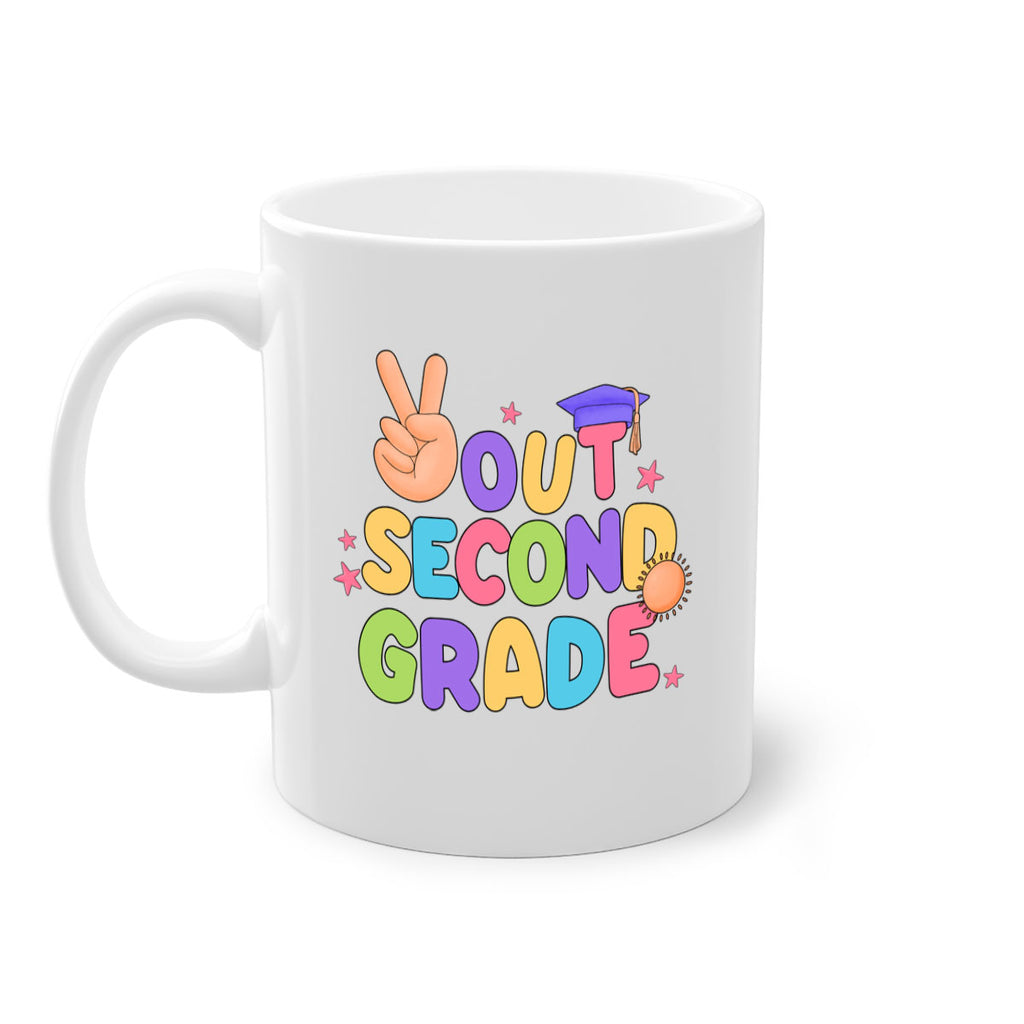 Peace Out 2nd Grade Peace 18#- second grade-Mug / Coffee Cup