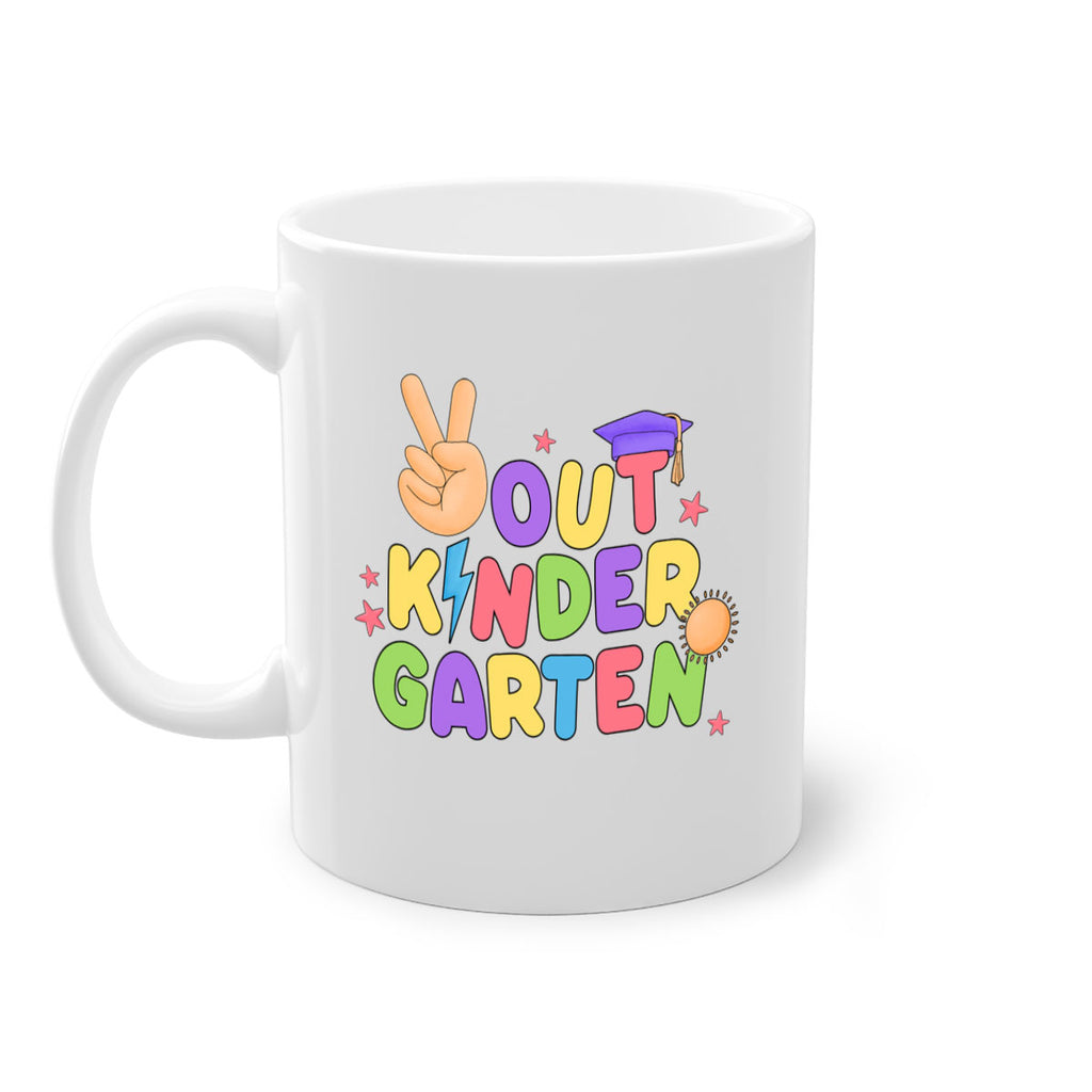 Peace Out Kindergarten Peace Hand 14#- Kindergarten-Mug / Coffee Cup