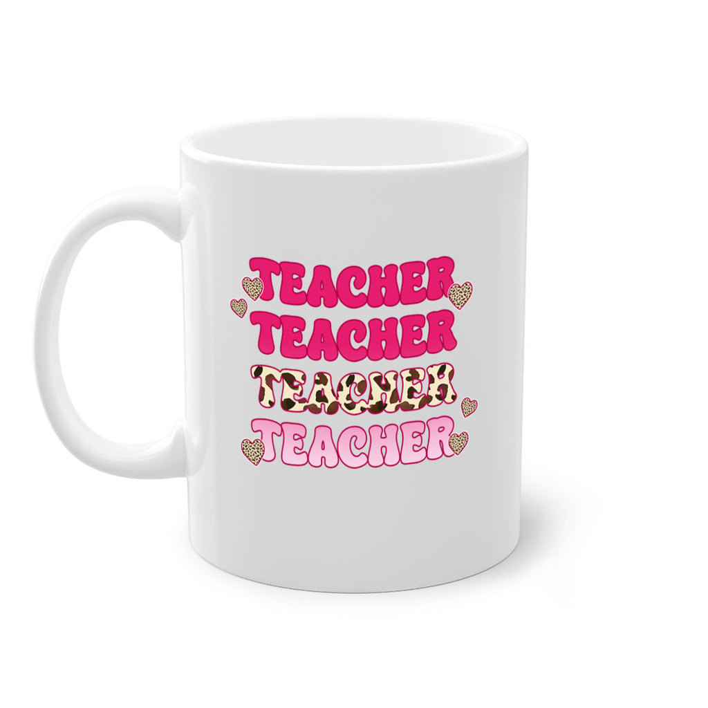 Retro Teacher Valentine 10#- teacher-Mug / Coffee Cup