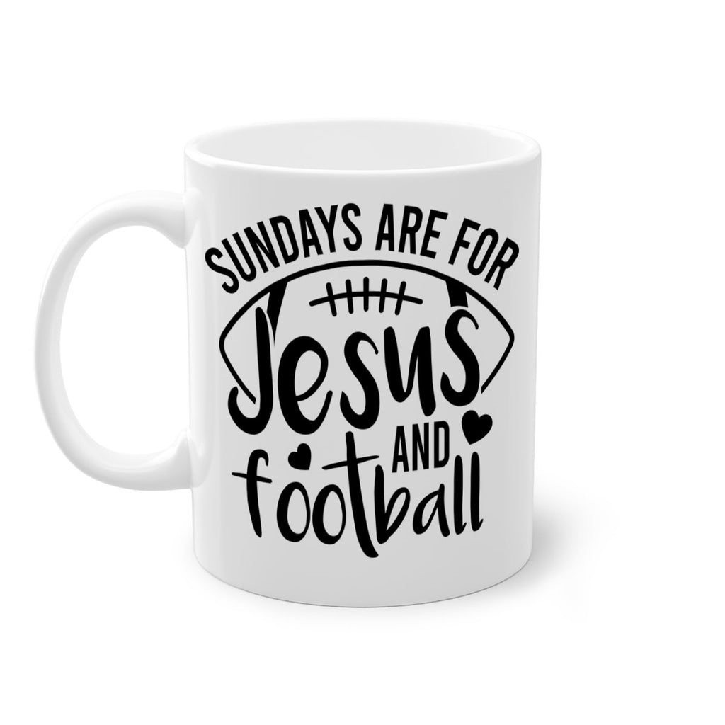 Sundays are for jesus and football 423#- football-Mug / Coffee Cup