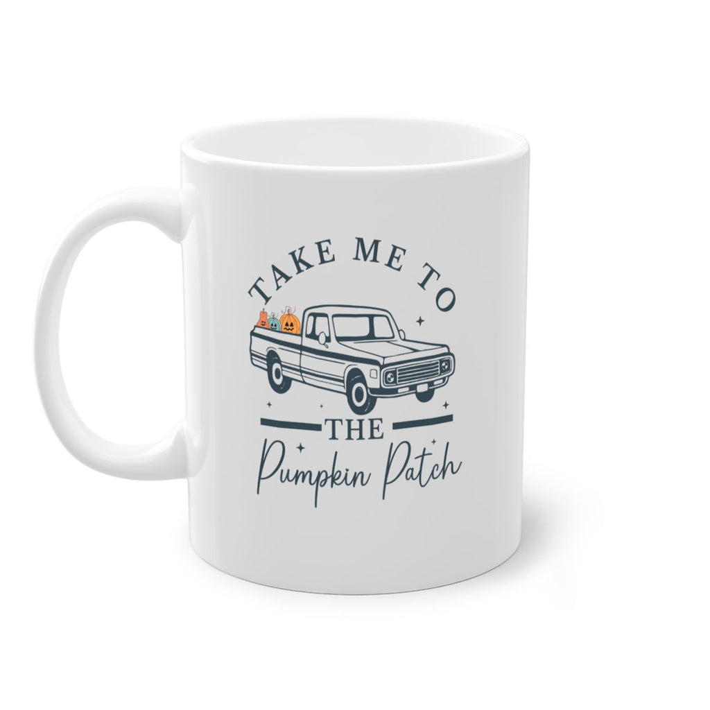 Take Me To The Pumpkin Patch 593#- fall-Mug / Coffee Cup