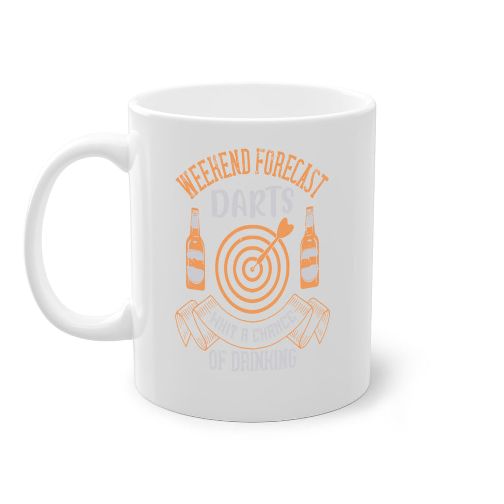 Weekend forecast darts whit a chance of drinking 1755#- darts-Mug / Coffee Cup