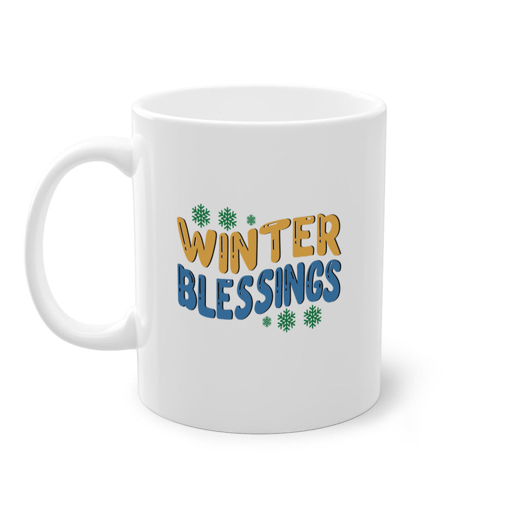 Winter Blessings 547#- winter-Mug / Coffee Cup