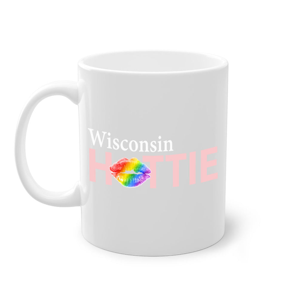 Wisconsin Hottie with rainbow lips 100#- Hottie Collection-Mug / Coffee Cup