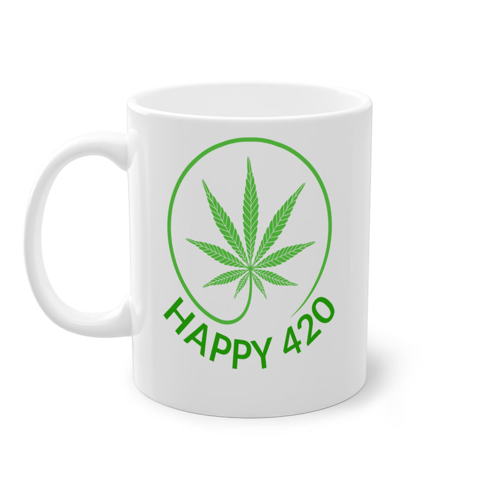 happy 420 100#- marijuana-Mug / Coffee Cup