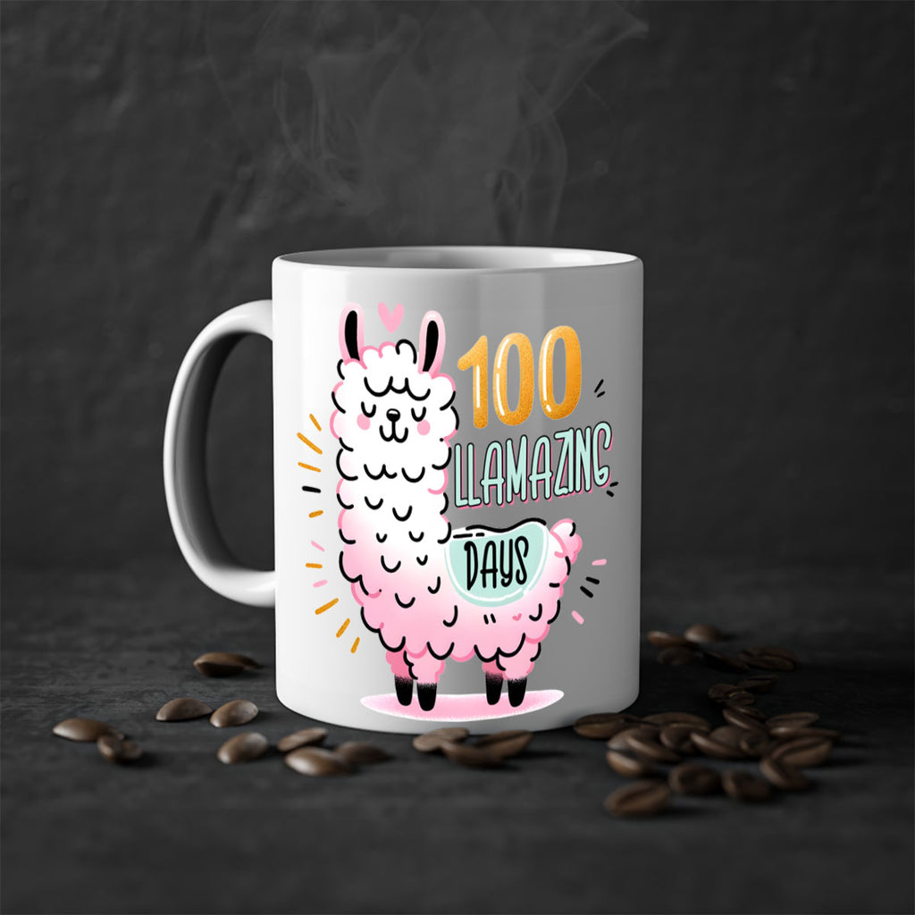100th Day of School Llama 39#- 100 days-Mug / Coffee Cup
