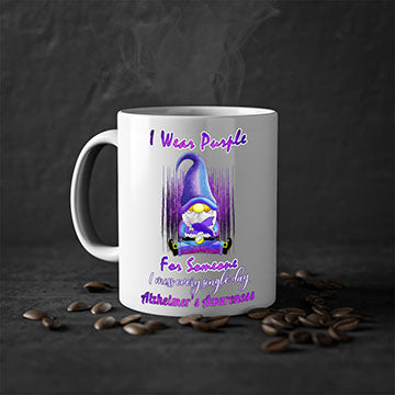 Alzheimers Awareness Products I Wear Purple Ribbon Gnome 22#- alzheimers-Mug / Coffee Cup