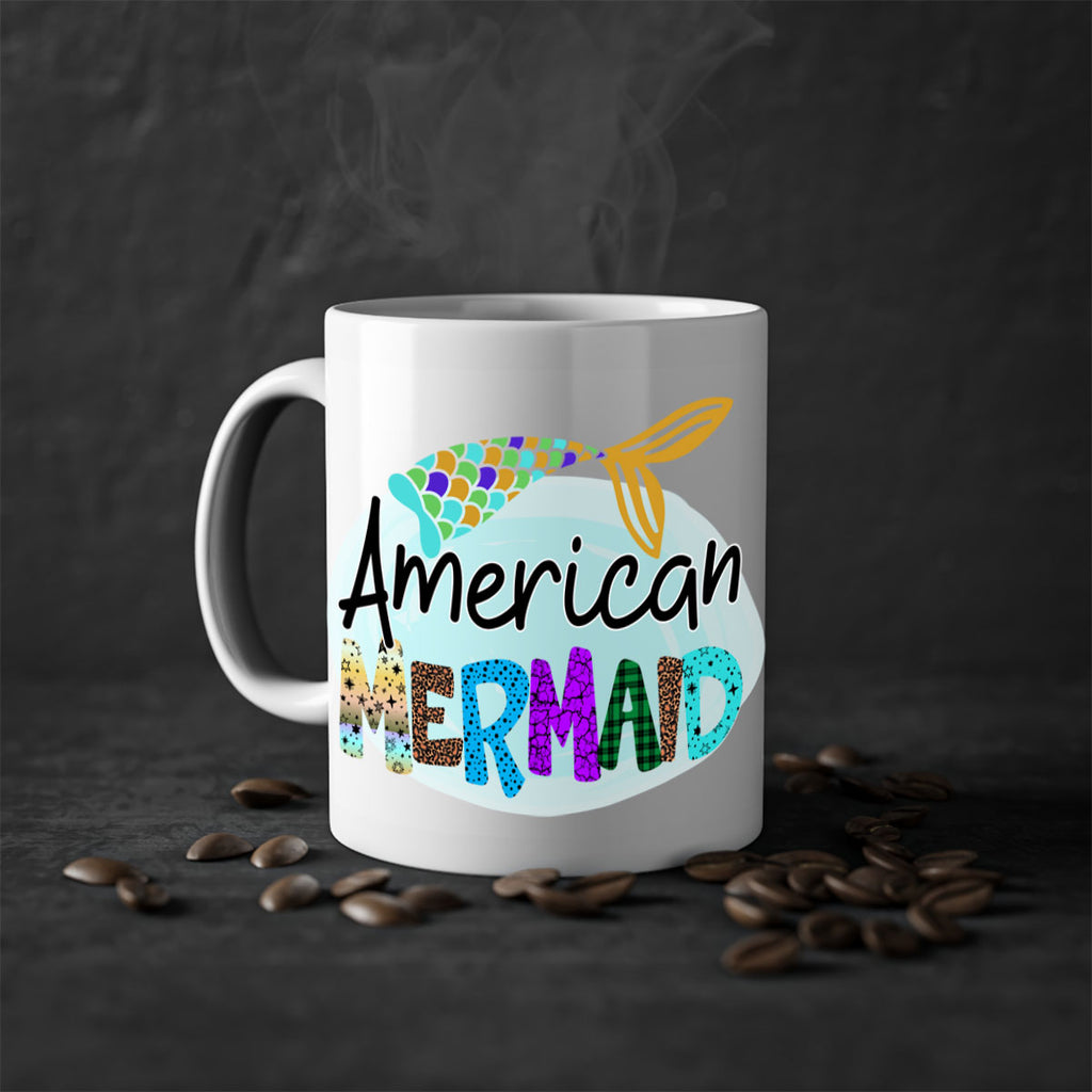 American Mermaid 14#- mermaid-Mug / Coffee Cup