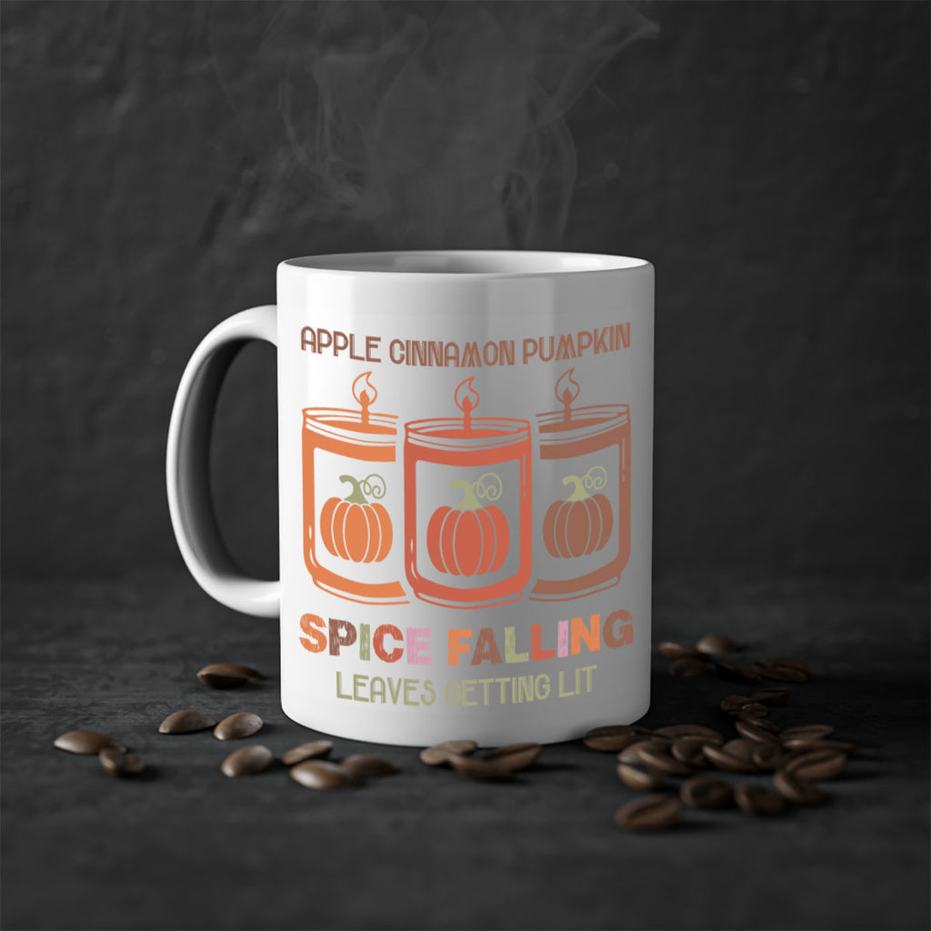 Apple Cinnamon Pumpkin Spice Falling Leaves Getting Lit 11#- fall-Mug / Coffee Cup