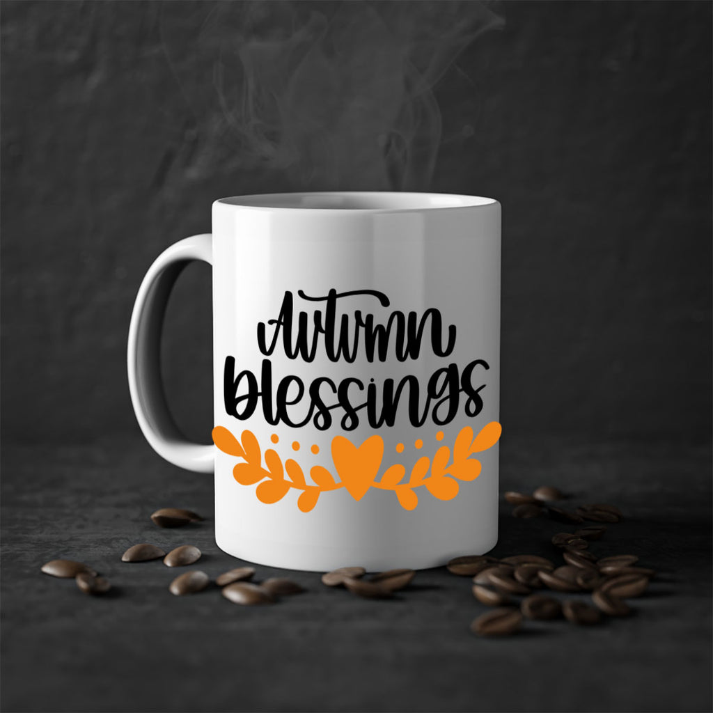 Autumn Blessings 472#- fall-Mug / Coffee Cup