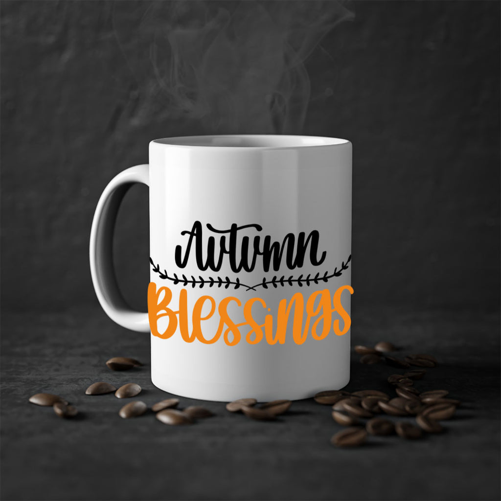 Autumn Blessings 473#- fall-Mug / Coffee Cup