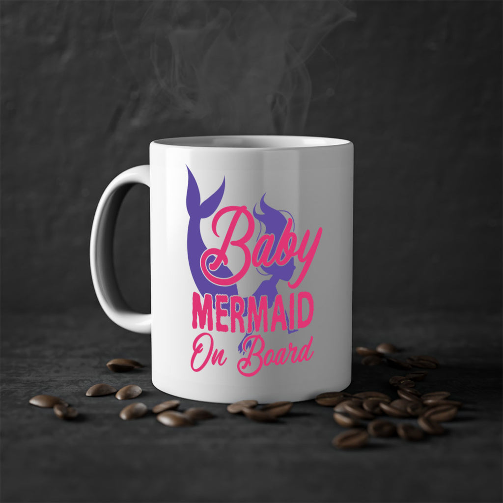 Baby Mermaid On Board 24#- mermaid-Mug / Coffee Cup