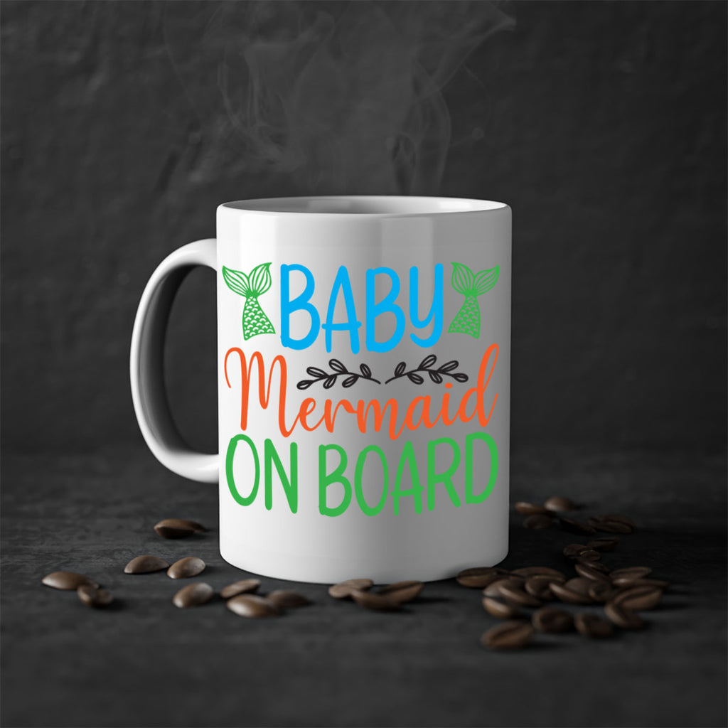 Baby Mermaid On Board 33#- mermaid-Mug / Coffee Cup