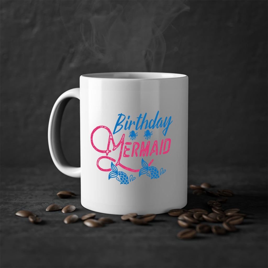 Birthday Mermaid 71#- mermaid-Mug / Coffee Cup