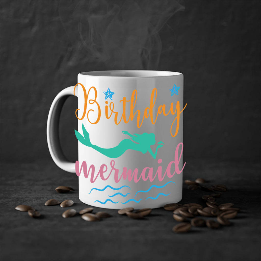 Birthday Mermaid Design 79#- mermaid-Mug / Coffee Cup