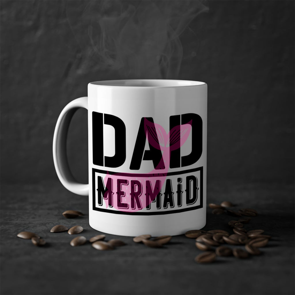 Dad mermaid 111#- mermaid-Mug / Coffee Cup