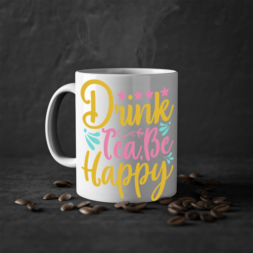 Drink tea be happy Style 67#- Summer-Mug / Coffee Cup