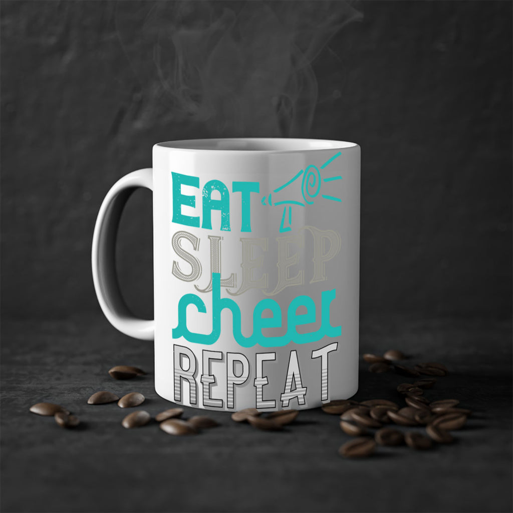 Eat sleep cheer reapet 1317#- football-Mug / Coffee Cup