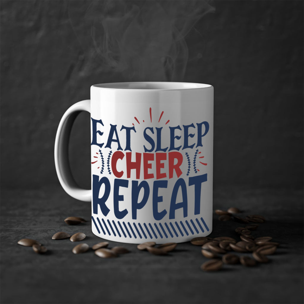 Eat sleep cheer repeat 1547#- football-Mug / Coffee Cup