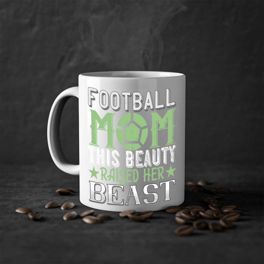 Football mom This beauty raised her 1235#- football-Mug / Coffee Cup