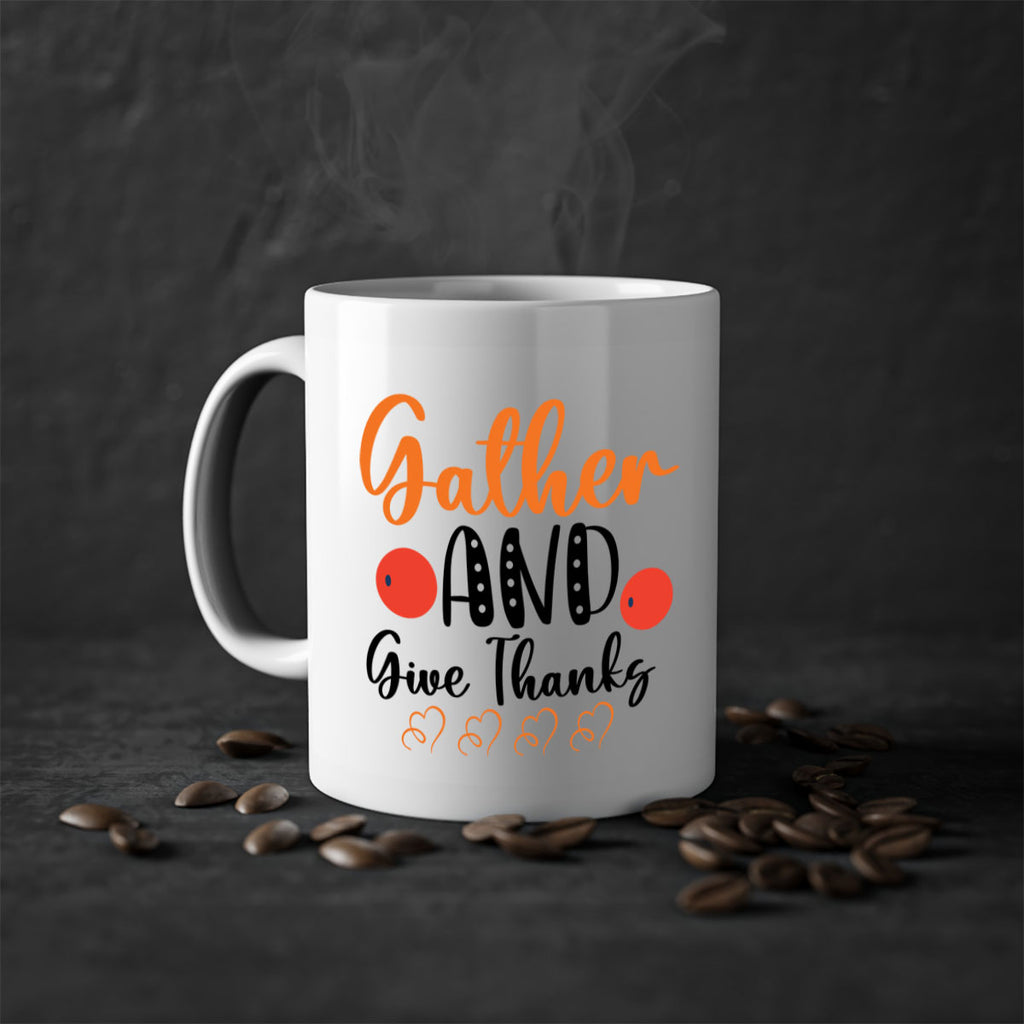Gather And Give Thanks 188#- fall-Mug / Coffee Cup