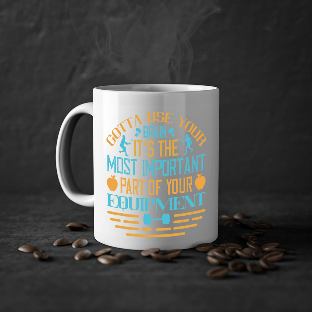 Gotta use your brain it’s the most important part of your equipment 1206#- ski-Mug / Coffee Cup