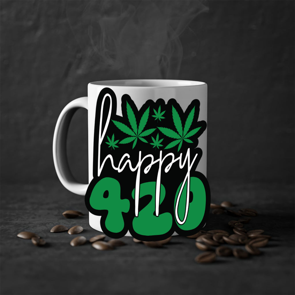 Happy 420 102#- marijuana-Mug / Coffee Cup