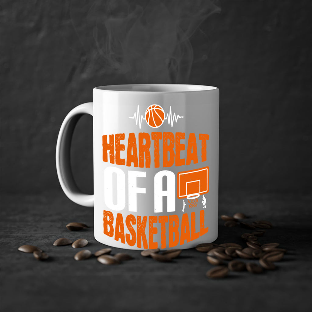 Heartbeat of a basketball 2298#- basketball-Mug / Coffee Cup