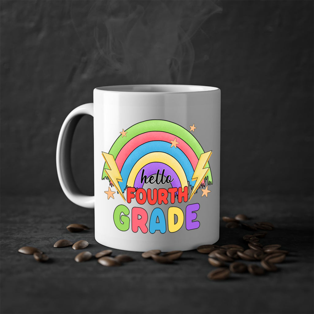 Hello 4th Grade Rainbow 13#- 4th grade-Mug / Coffee Cup