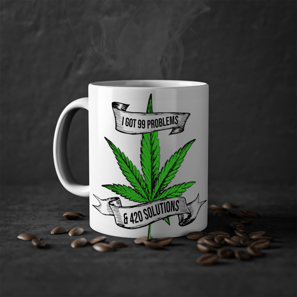 I Got Problems 420 Solutions 139#- marijuana-Mug / Coffee Cup