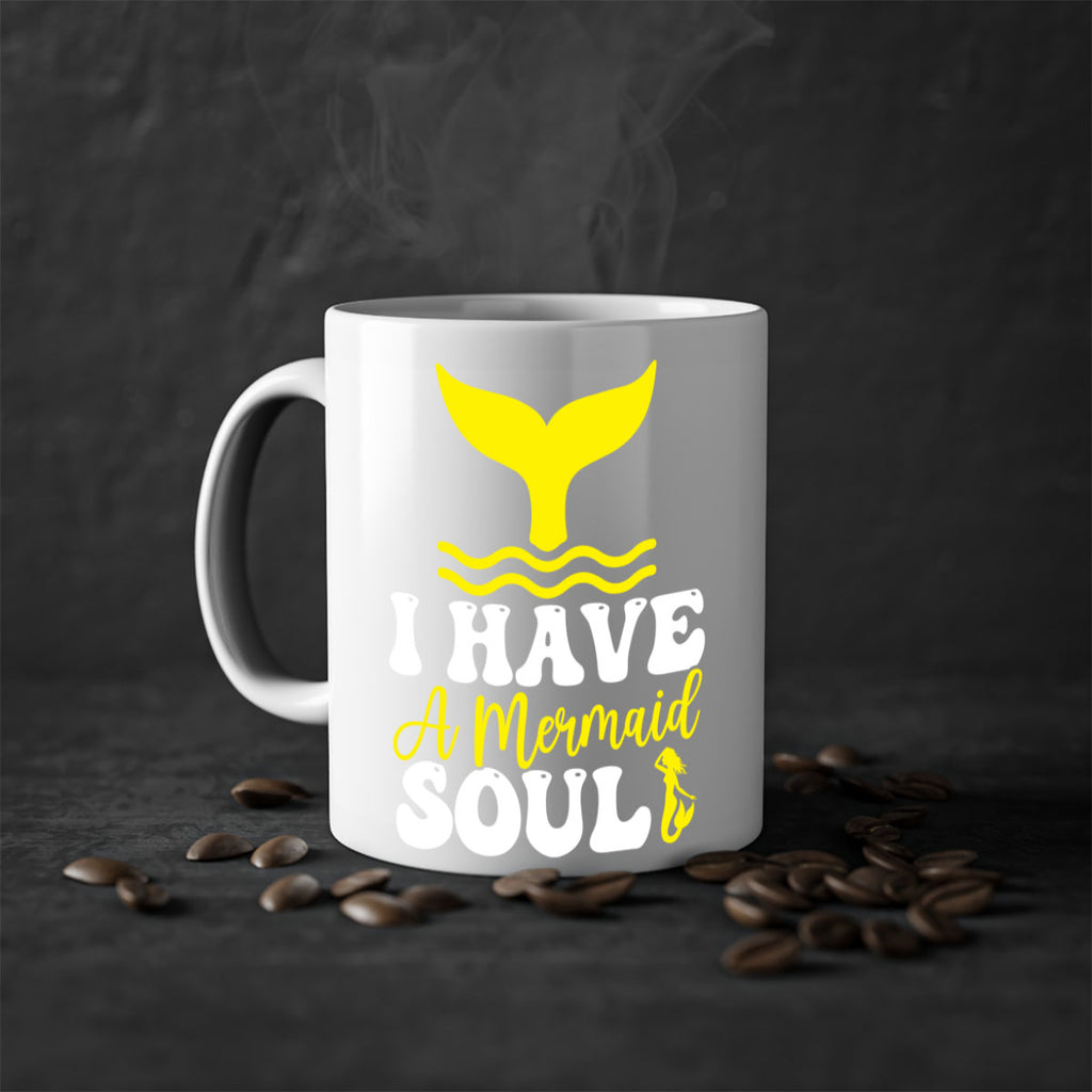 I Have a Mermaid Soul 206#- mermaid-Mug / Coffee Cup