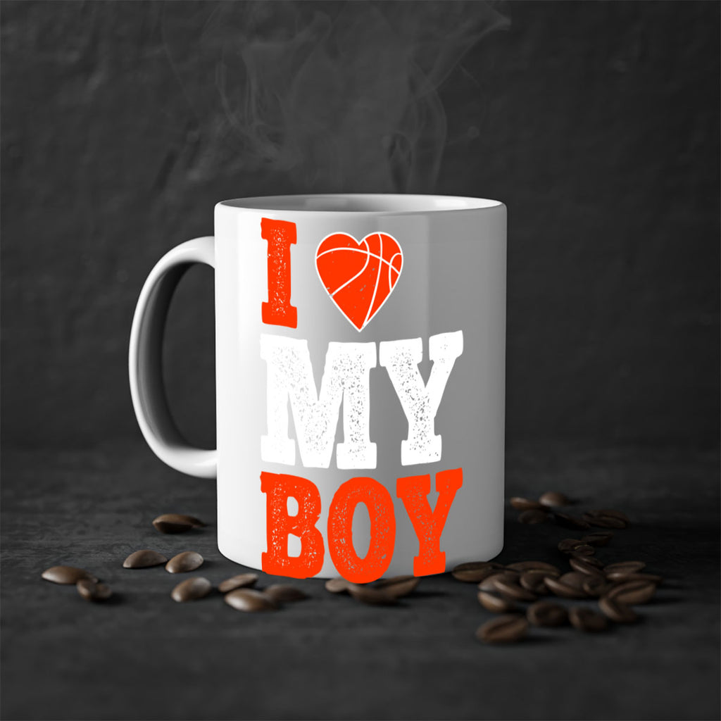 I love my boy 1108#- basketball-Mug / Coffee Cup