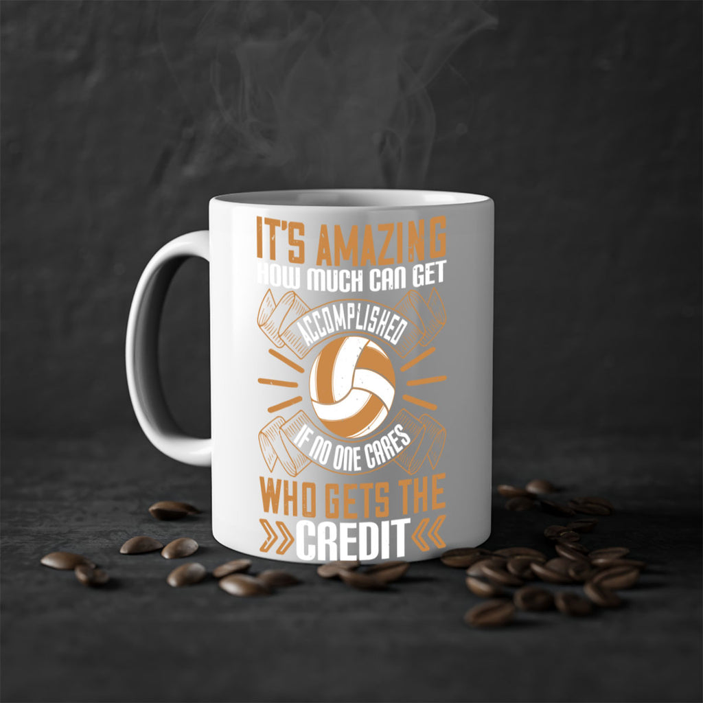 It’s amazing how much can get accomplished if no one cares who gets the credit Style 983#- volleyball-Mug / Coffee Cup