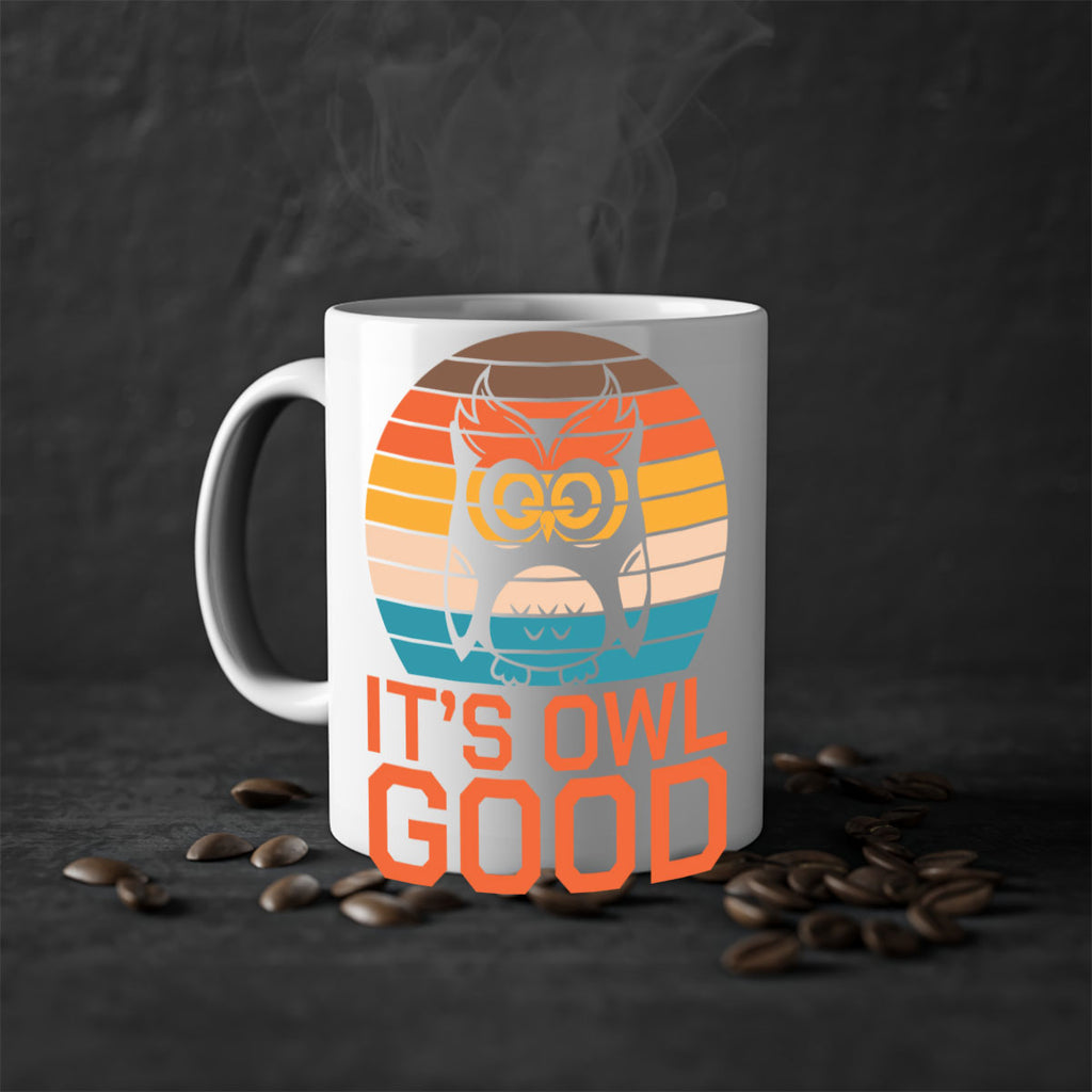 Its Owl Good Retro Owl A TurtleRabbit 10#- owl-Mug / Coffee Cup