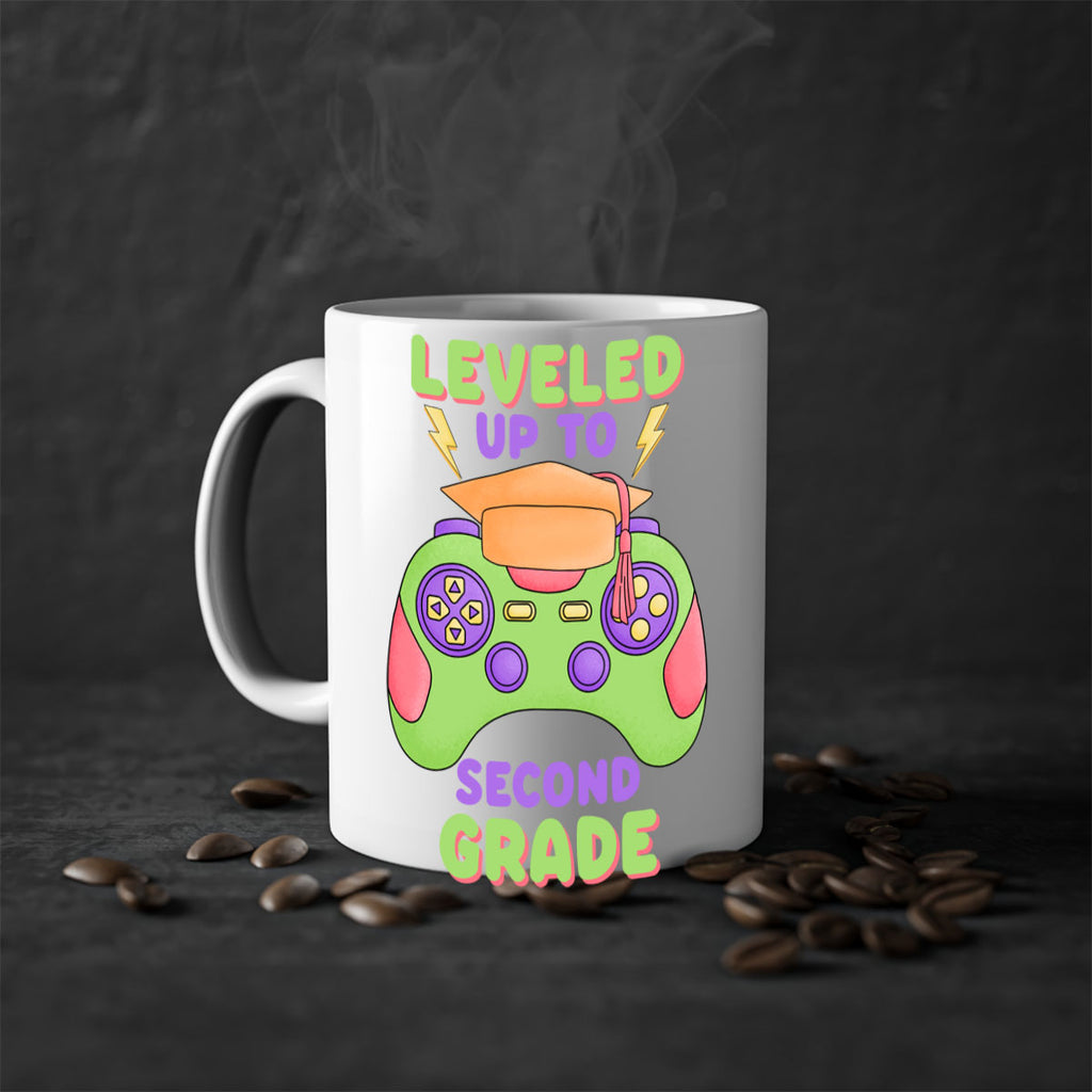 Leveled up to 2nd Grade 15#- second grade-Mug / Coffee Cup