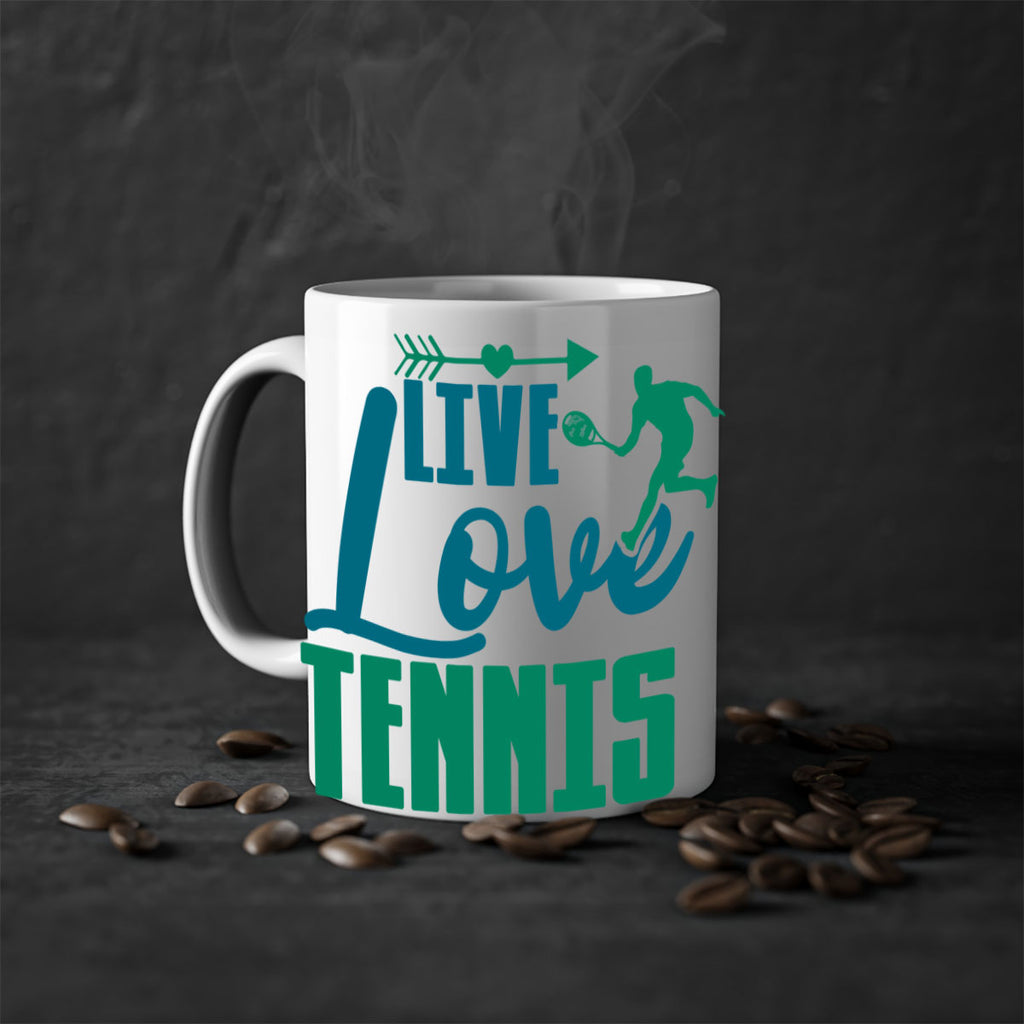 Live Love Tennis 828#- tennis-Mug / Coffee Cup