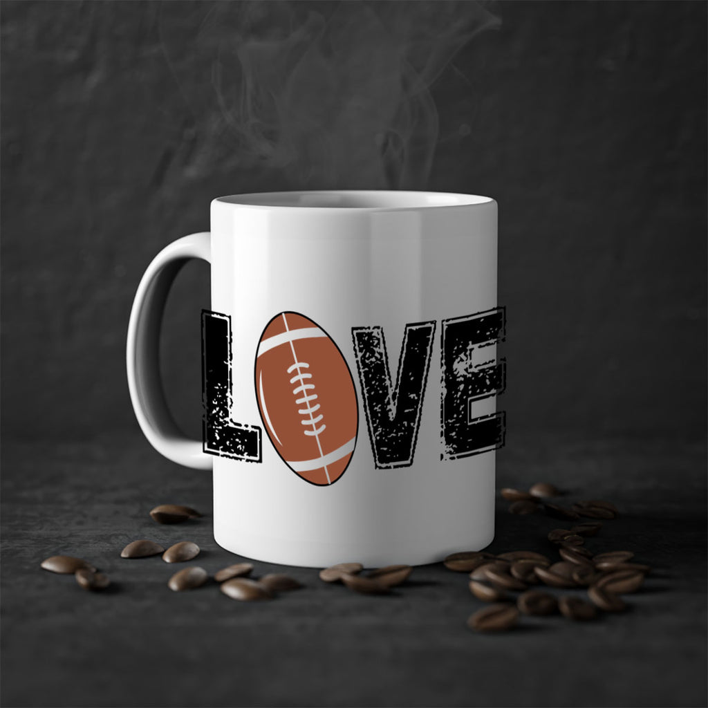 Love 739#- football-Mug / Coffee Cup