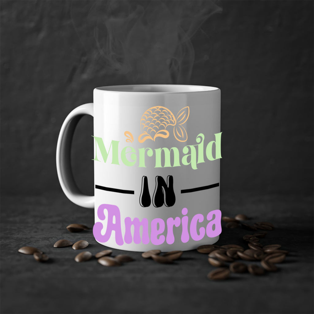 Mermaid In America 420#- mermaid-Mug / Coffee Cup