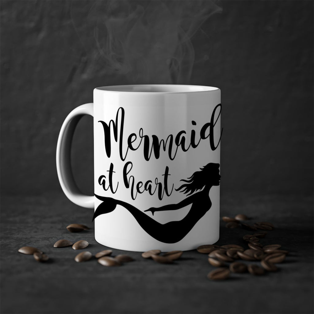 Mermaid at heart 395#- mermaid-Mug / Coffee Cup