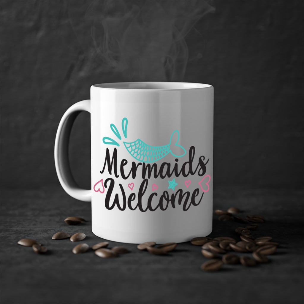Mermaids Welcome 474#- mermaid-Mug / Coffee Cup