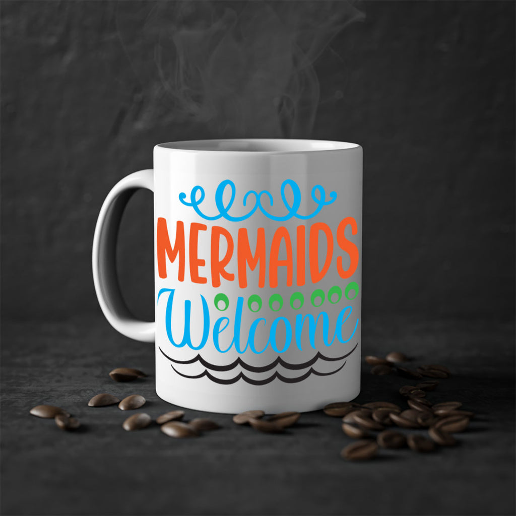 Mermaids Welcome 497#- mermaid-Mug / Coffee Cup