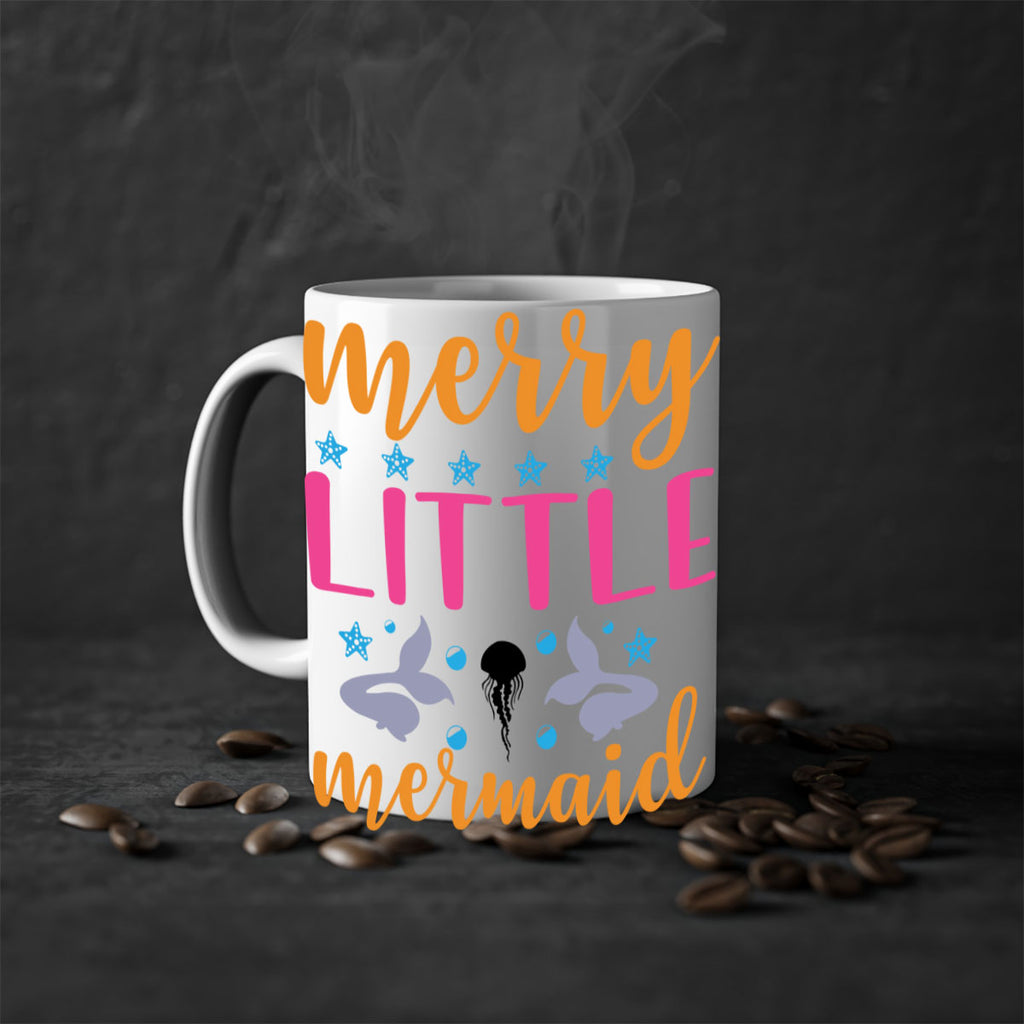 Merry Little Mermaid Design 503#- mermaid-Mug / Coffee Cup