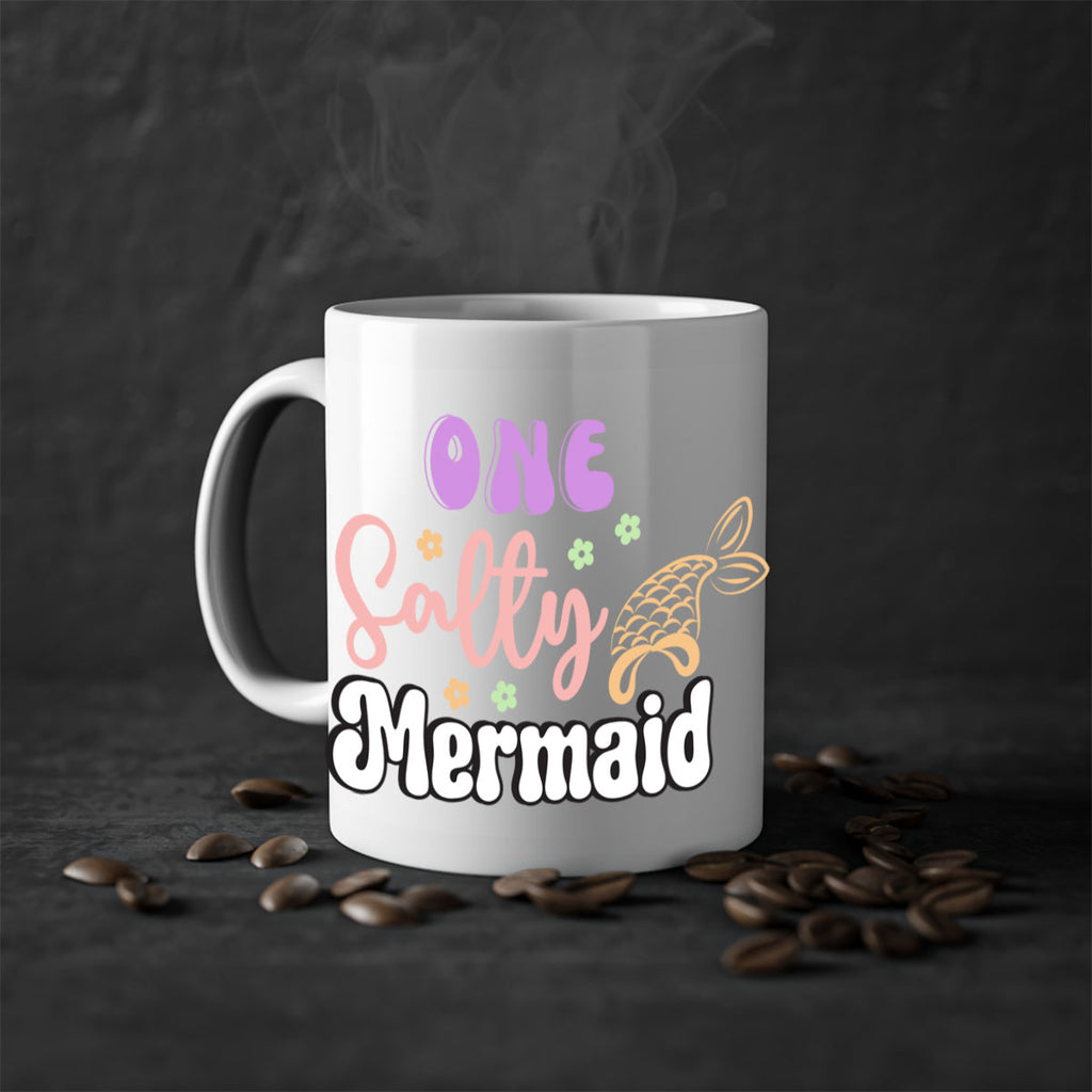 One Salty Mermaid 529#- mermaid-Mug / Coffee Cup