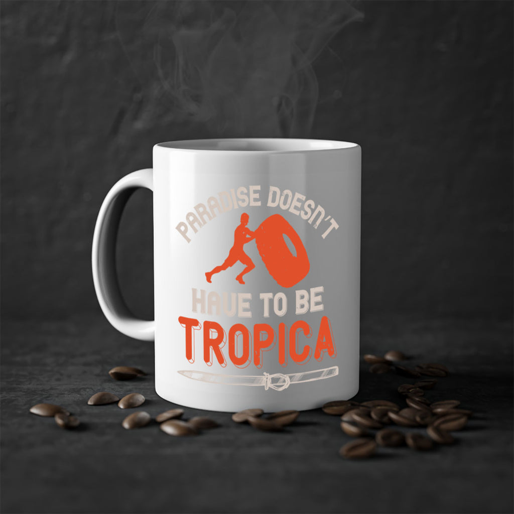 Paradise doesn’t have to be tropica 600#- ski-Mug / Coffee Cup