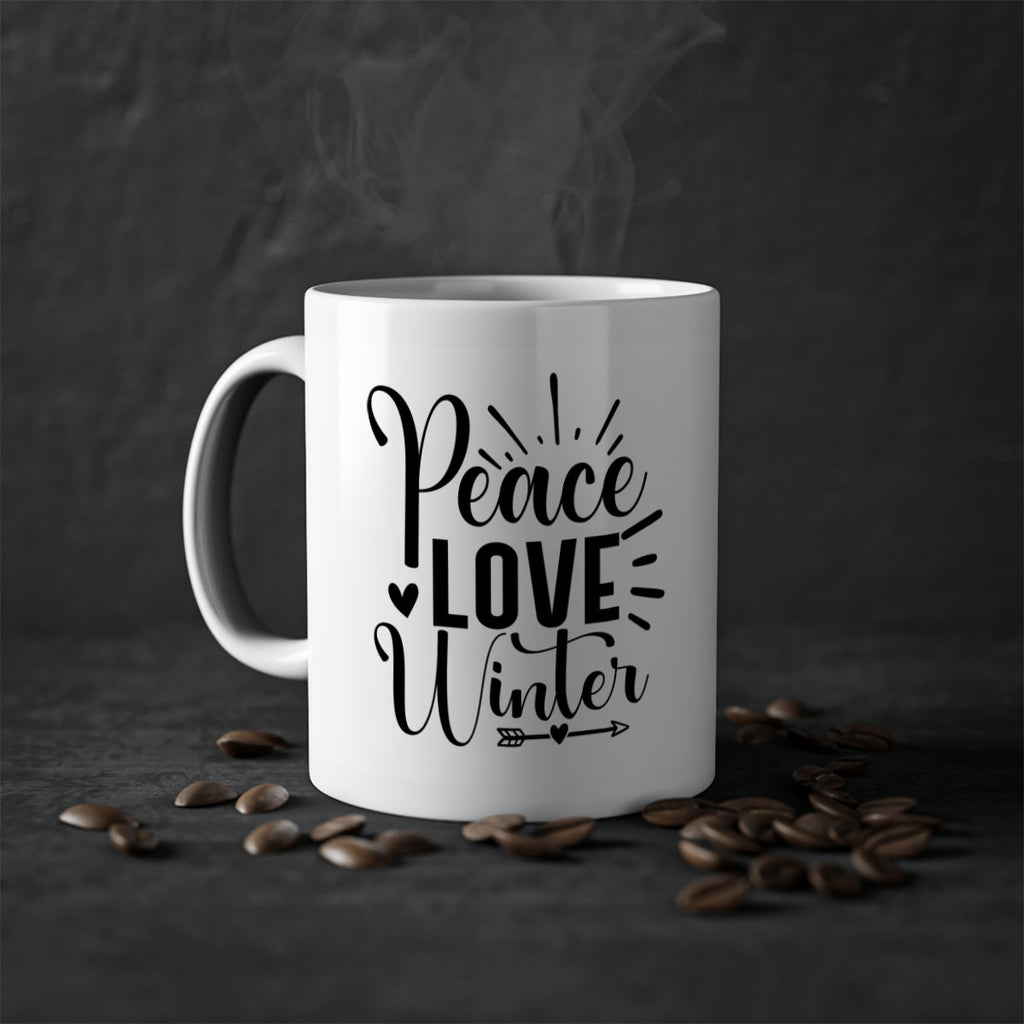 Peace Love Winter 331#- winter-Mug / Coffee Cup