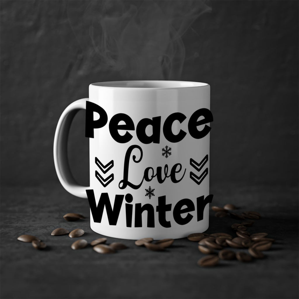 Peace Love Winter333#- winter-Mug / Coffee Cup