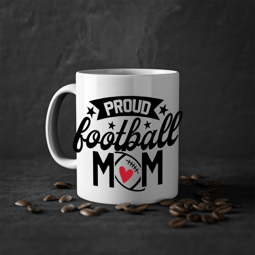 Proud football mom 563#- football-Mug / Coffee Cup