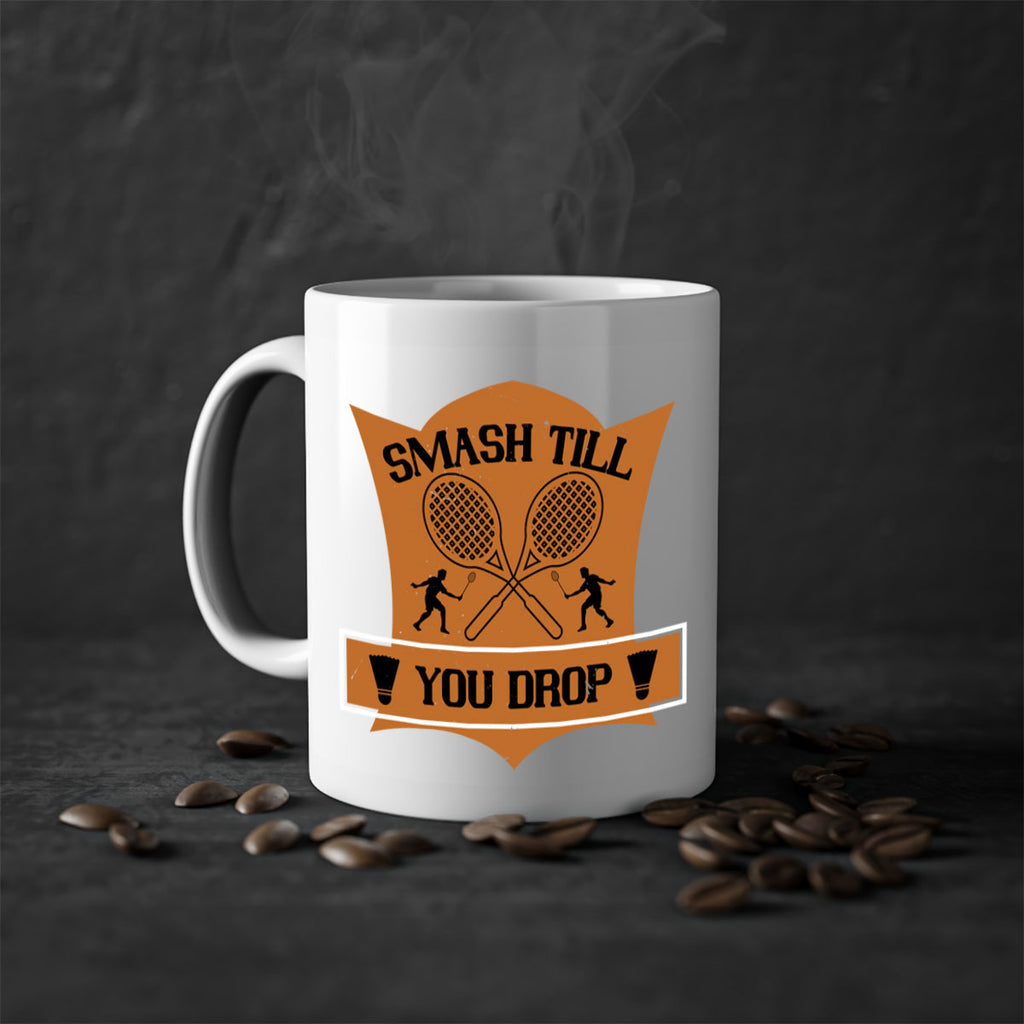 SMASH till you drop 1864#- badminton-Mug / Coffee Cup