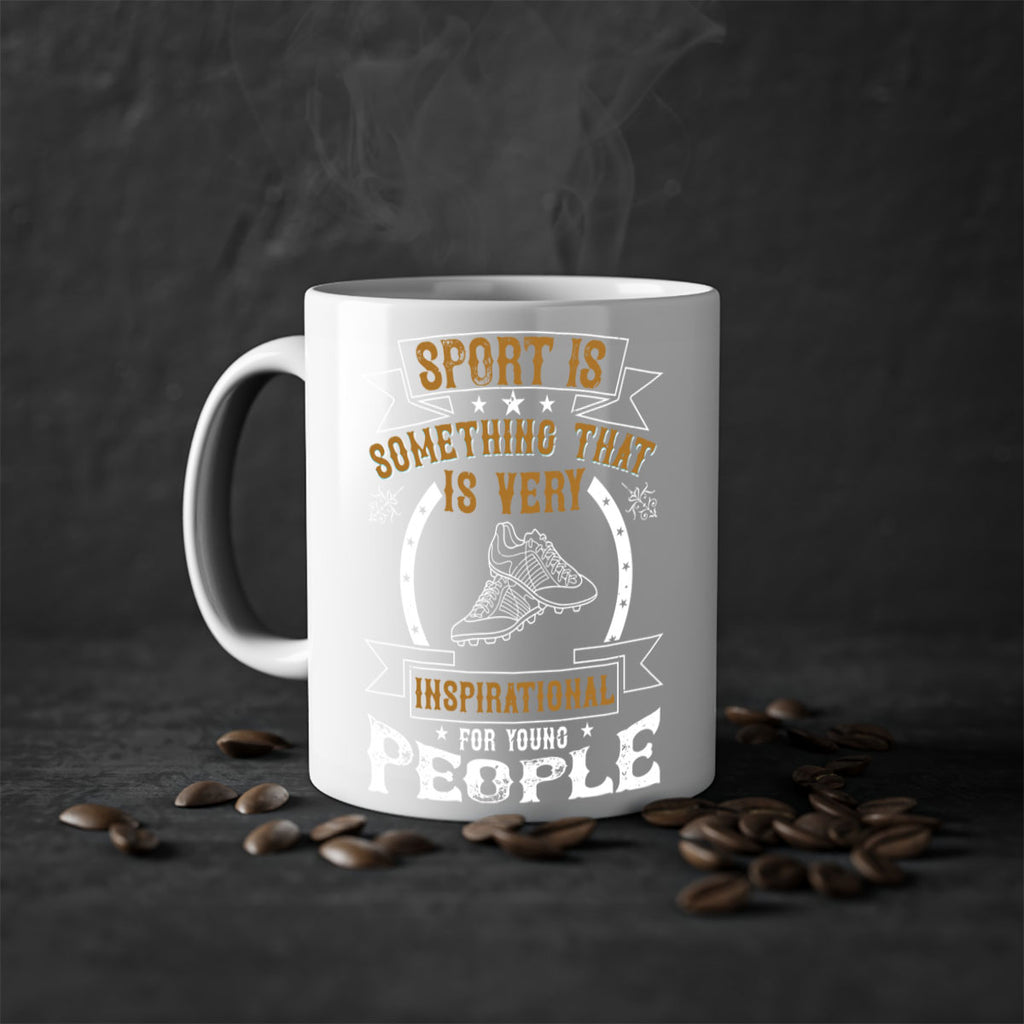 Sport is something that is very inspirational for young people 432#- soccer-Mug / Coffee Cup